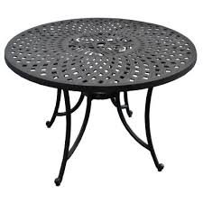 Hampton Bay Crestridge Rectangular Outdoor Dining Table Tcs64pk The Home Depot Round Outdoor Dining Table Patio Dining Table Outdoor Dining Table