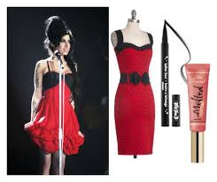 Amy Winehouse Red And Black Dress Dresses Red Black Dress Amy Winehouse