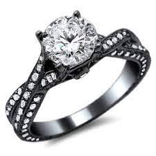 Black Gold Wedding Rings For Women Wedding Inspiration Black Gold Engagement Rings Black Gold Wedding Rings Black Wedding Rings