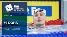 Women's 200m Free | Day 2 Doha #SWC19 | FINA Swimming World Cup ...