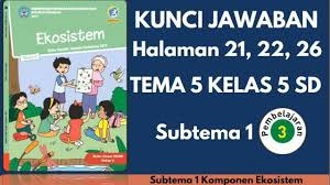 Berikut kunci jawaban buku tematik terpadu kurikulum 2013 edisi revisi 2018 tema 5 kelas 5 halaman 2 4 5 6 7. Kunci Jawaban Tema 5 Kelas 5 Halaman 21 22 26 Subtema 1 Pembelajaran 3 Youtube