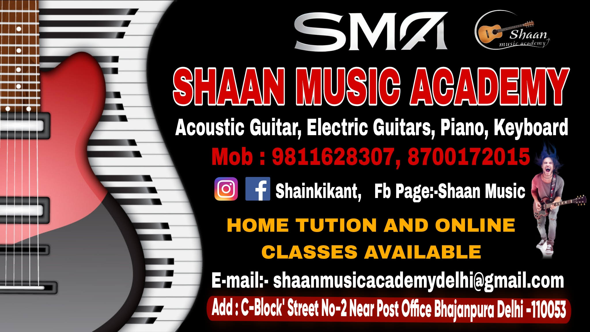 Guitar and piano instructer product image