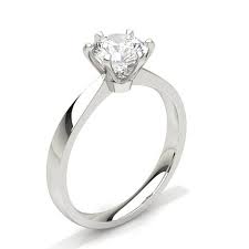 Economisez avec notre option de livraison gratuite. Bague De Fiancailles Solitaire Diamant Rond Serti 6 Griffes Diamonds Factory