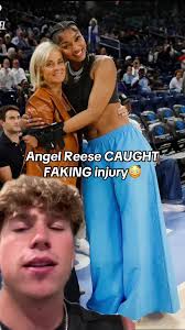 #angelreese #wnba #caught #faking #injured #chicagosky #caitlinclark #fyp  #viral