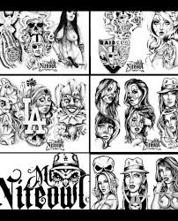 Mr Niteowl Art Chicano Tattoos Chicano Art Chicano Style Tattoo