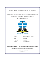 Penulisan ilmiah dapat berbentuk hasil penelitian dan ulasan atau ide ilmiah. Contoh Cover Makalah Universitas Terbuka Tulisan
