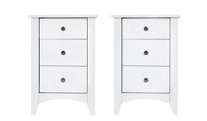 09 ($109.09/count) get it as soon as mon, jan 4. Buy Habitat Minato 2 Bedside Tables Set White Bedside Tables Habitat