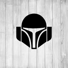 Mandalorian armor referred to the traditional armor worn by the human warrior clans of the planet mandalore. Helmet Mandalorian Helmet Svg Free