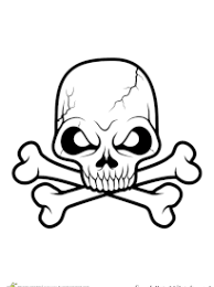 Coloriage.info vous présente le dessin squelette halloween tete de mort pdf en ligne gratuitement d'une résolution de 595x799. Coloriage Squelettes Et Tetes De Mort Sur Hugolescargot Com