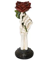 I bought these from poundland bases for you. Skeleton Hand With Rose Candlestick 33 Cm Gothic Decoration Horror Shop Com