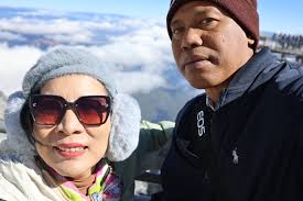 Jade dragon snow mountain near lijiang china