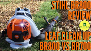 stihl br800 blower review br800 vs br700 fall leaf clean up