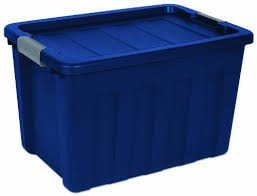 Black And Yellow Storage Bins 27 Gallon Sterilite 16877404 25 Gallon Ultra Tote True Blue Lid Base With Titanium Latches 4 Pack Outside Dimensions Storage Storage Bins Closet Organization Cheap
