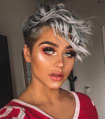 58 Hottest Shaved Side Short Pixie Haircuts Ideas For Woman In 2019 Thick Hair Styles Long Hair Styles Short Blonde Hair