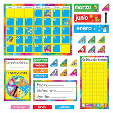Calendario Anual In Spanish Bulletin Board Set Weather Graph Bulletin Board Sets Calendar Bulletin Boards