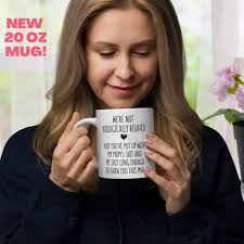 We're Not Biologically Related, Personalized Bonus Dad Mug, Custom Mug for  Step Dad, Fathers Day Mug, Coffee Cup, Gift for Step Father, 360