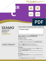 Each level has a differentiated paper and contains 25 questions within 2 sections. Primary 2 Sasmo 2015 Leisure Sports
