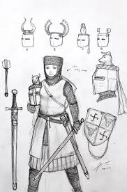 A Re Drawing Of The Original Medieval Post Viking Danish Shieldmaiden Woman Warrior As Part Of The Historically Wrong Sk Warrior Woman Medieval Crusader Knight