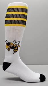 Black And Yellow Baseball Socks Authentic Sox Custom Hornet Yellowjacket Striped Team Socks Black And Yellow Authenticsox Athletic Custom Socks For Your Fund Team Socks Socks Black N Yellow