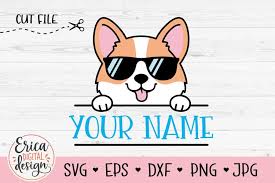 Download Baby Corgi Svg Cut File Cute Puppy Dog Name Label Monogram 960672 Cut Files Design Bundles