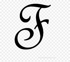 With handwriting, you can easily add your own style so that what you're writing gets more personalized and more interesting. F Letter Png Clipart F In Fancy Writing Free Transparent Png Clipart Images Download