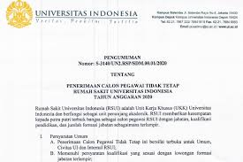 Info lowongan kerja terbaru 2020 bank bumn pabrik lulusan sma/smk d3 s1 fresh graduate. Lowongan Kerja Di Rs Universitas Indonesia Ini Informasi Lengkapnya Halaman All Kompas Com