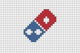 Domino S Pizza Pixel Art Pixel Art Pixel Art Food Perler Bead Art