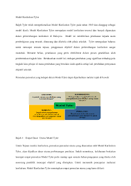 Sejarah pendidikan khas di malaysia. Doc Model Kurikulum Tyler Kekuatan Dan Kelemahan Jaibin Mailap Academia Edu
