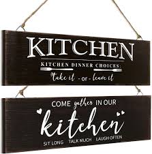 Free shipping on orders over $25 shipped by amazon. Buy 2 Pieces Wooden Kitchen Sign Wall Decor Living Room Home Wooden Sign Wall Decor Rustic Home Decor Wooden Wall Art Decor Vintage Farmhouse Kitchen Decor In 14 6 X 4 3 Inch Online