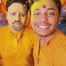 A sprinkle of haldi, a sprinkle of love, a sprinkle of happiness.💛 It's a  blessing to have a brother like you @imharsh3025 and now we've made all the  preparations to welcome the