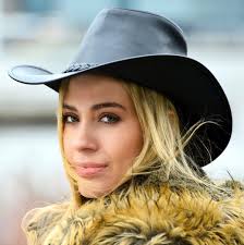 Women Leather Cowgirl Hat