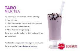 Taro Powder Milk Tea Recipes Taro Milk Tea Recipe Bubble Tea Recipe