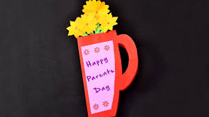 Cut the shape, leaving folded edge intact. Diy Mug Shape Greeting Card Parents Day Card Youtube