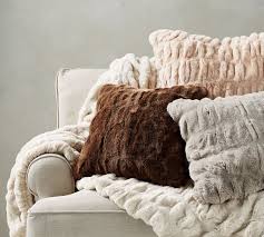 Free shipping on orders over $75. Faux Fur Ruched Pillow Covers Pottery Barn