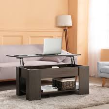 Save money upto 70% on computer tables & computer desk at wooden. Yaheetech Lift Up Top Coffee Table With Under Storage Shelf Modern Living Room Furniture Espresso Walmart Com Walmart Com