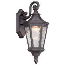 The Great Outdoors By Minka Lavery Hanford Pointe 19 In Oil Rubbed Bronze Outdoor Integrated Led Wall Lantern Sconce 71821 143 L The Home Depot