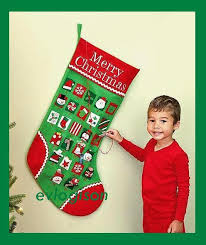 Best match hottest newest rating price. Two In One Countdown To Christmas Jumbo Stocking With Candy Pockets 3 Ft Long Ebay