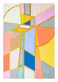 Color Block Painting No1 Poster