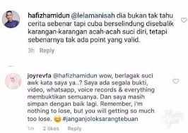 Namun mengejutkan apabila hafiz sendiri tidak mengetahui hal itu kerana dia turut disekat untuk menjadi. Hafiz Hamidun Dakwa Isteri Acah Acah Suci