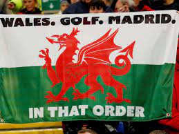 In that order.' wales' victory over hungary on tuesday secured their qualification for euro 2020, and bale celebrated the win along with his teammates while holding the flag, which pays tribute to. Gareth Bale Poses With Wales Golf Madrid In That Order Flag After Securing Euro 2020 Spot The Independent The Independent