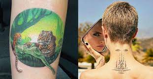Based on her zodiac sign which is a leo, she has a lion tattoo on her finger, which was her first. A Rundown Of Every One Of Cara Delevingne S Tattoos Tattoo Ideas Artists And Models