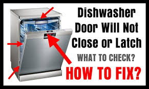 When the dishwasher door latch does not operate as it should, your machine will not run. Dishwasher Door Will Not Close Or Latch How To Fix