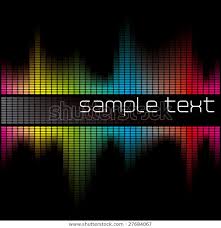 Colorful Digital Sound Wave Form Chart Stock Vector Royalty