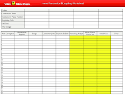 We offer a unique budget spreadsheet for your home budget that offers the look and feel of a contemporary. Telecharger Gratuit Home Renovation Budget