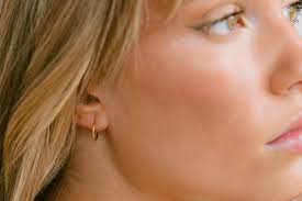 14k Solid Yellow Gold Sleeper Huggies