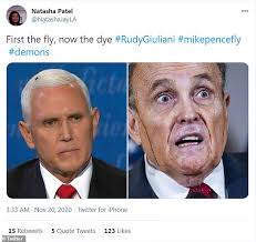 We can't decide what his most shining moment is. Rudy Giuliani Press Conference Inspires A Wave Of Hilarious Memes Daily Mail Online