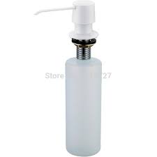 Easy to assemble and refill, this soap dispenser mounts next to a kitchen faucet with an undermount. New Arrival Deck Mount Kitchen Sink Granite Countertop Hand Pump Replacement White Liquid Dish Soap D Dish Soap Dispenser Kitchen Soap Dispenser Soap Dispenser