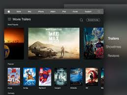 Then checking apple trailers for movies but being met with my meh normal tv video settings. Itunes Trailers By Tim Kendall On Dribbble