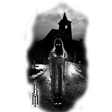 Tattoo Scary Girl Eyes Black Dark Tattoos Design Ideas House Photorealism Art Tattoo Designs