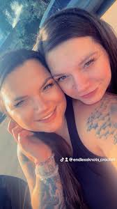 Me and my twin Jordyn Trafzer M . d:@endlessknots_crochet I  @endlessknots_crochet